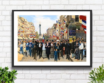 Jean Beraud - the Boulevard Saint-denis in Paris (1899) Museum