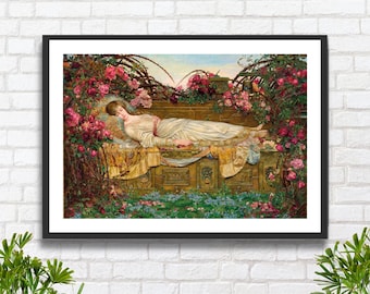 眠れる森の美女 | アーチボルド・ワクリー | 1901 年 おとぎ話の絵画