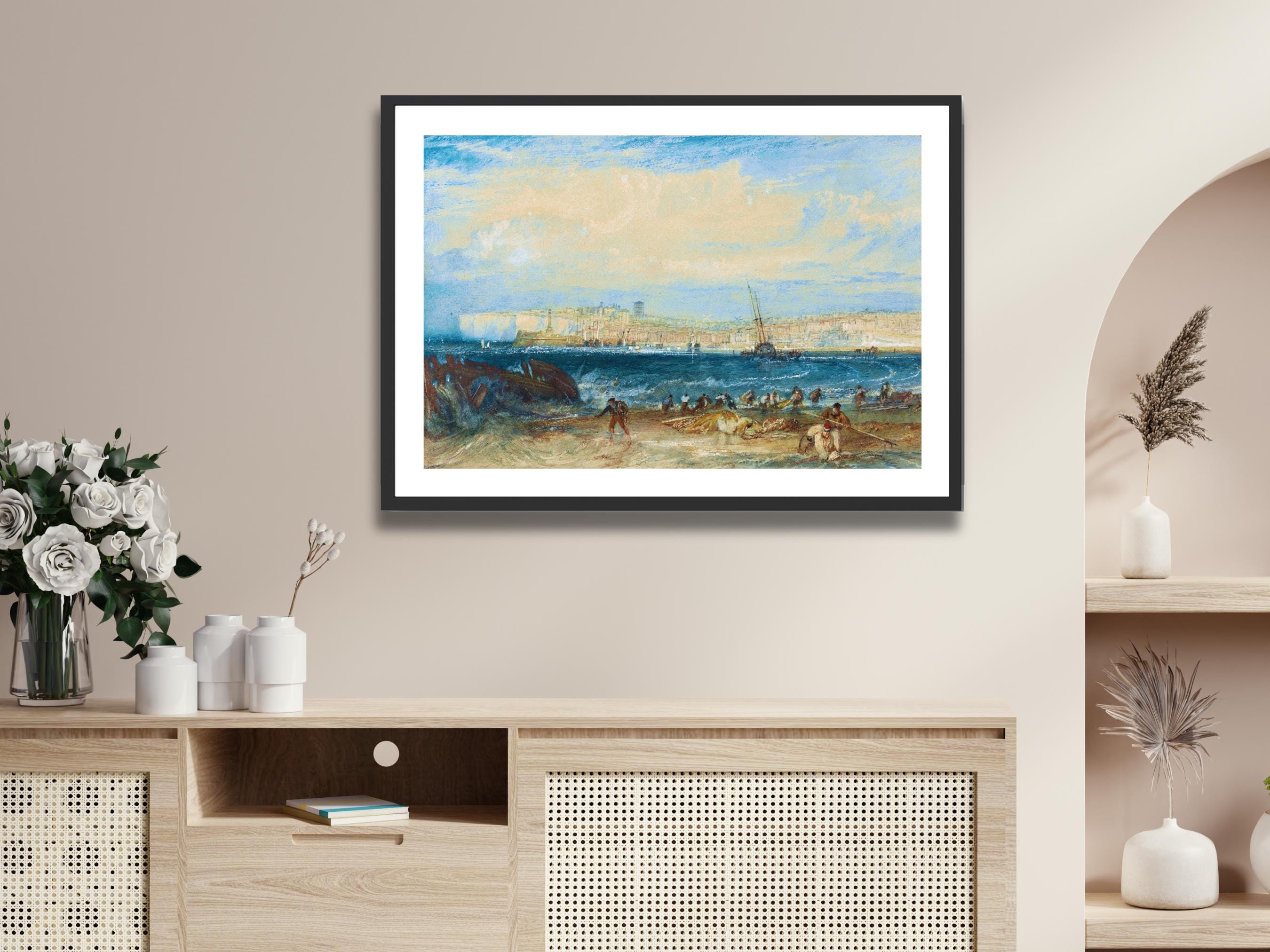 ターナー作「マーゲート」海岸風景画：イギリス・ロマン主義 - Etsy 日本