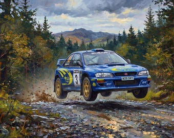 Subaru Impreza WRC S6 Rally Car, Crychan Forest: Richard Burns