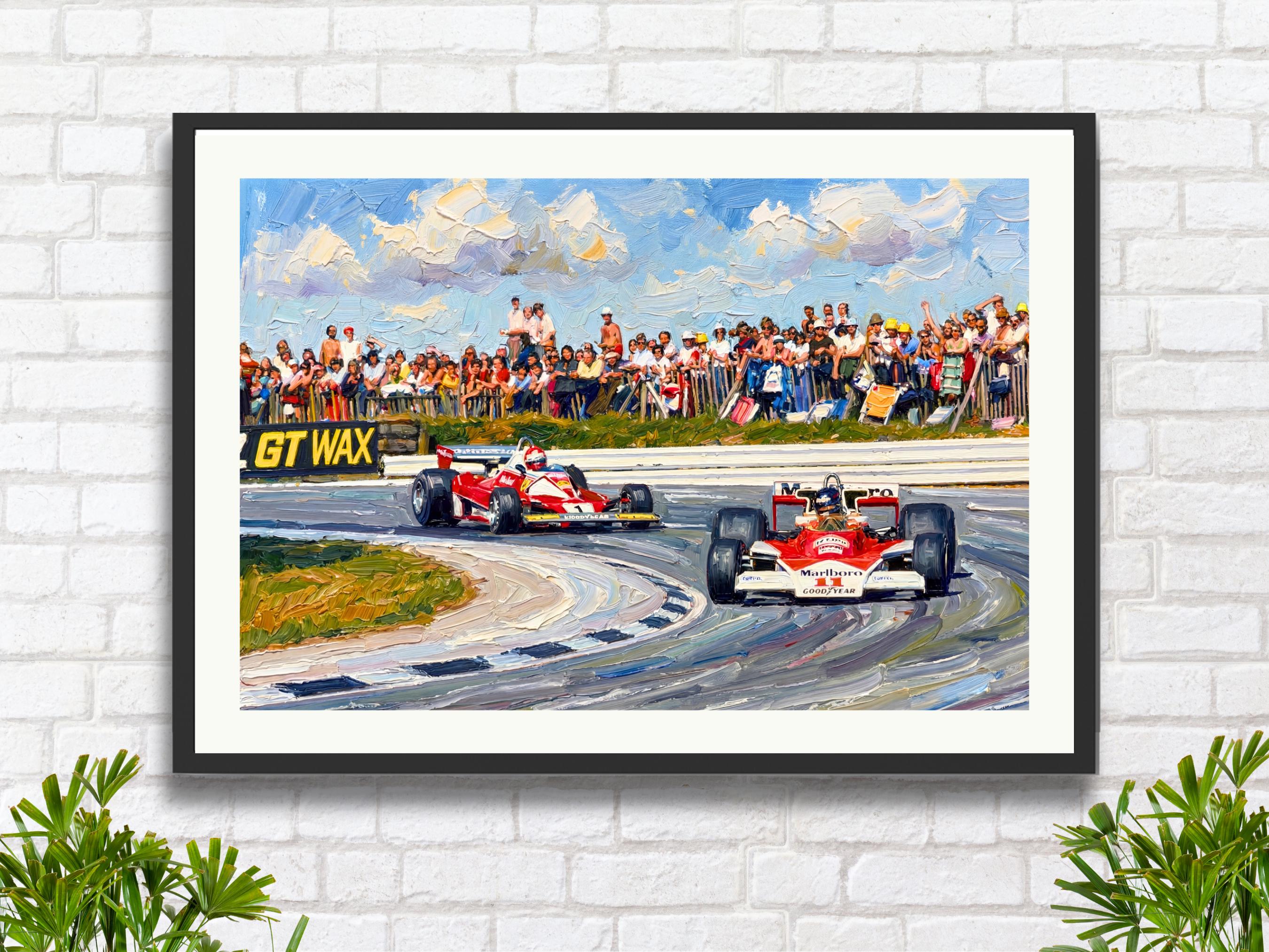 James Hunt Mclaren & Niki Lauda Ferrari: 1976 British GP Brands