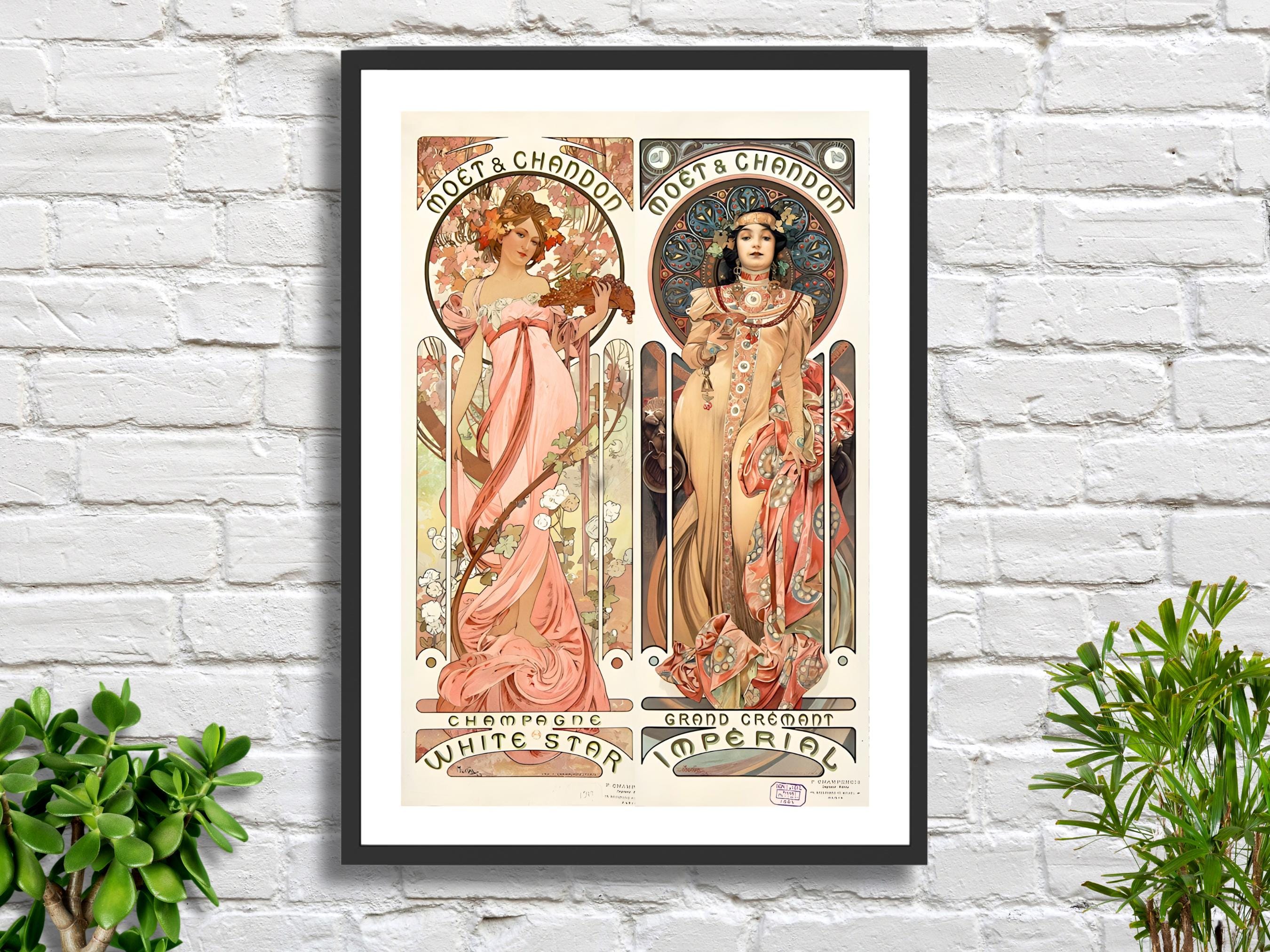 Moet Chandon Art Nouveau - Etsy