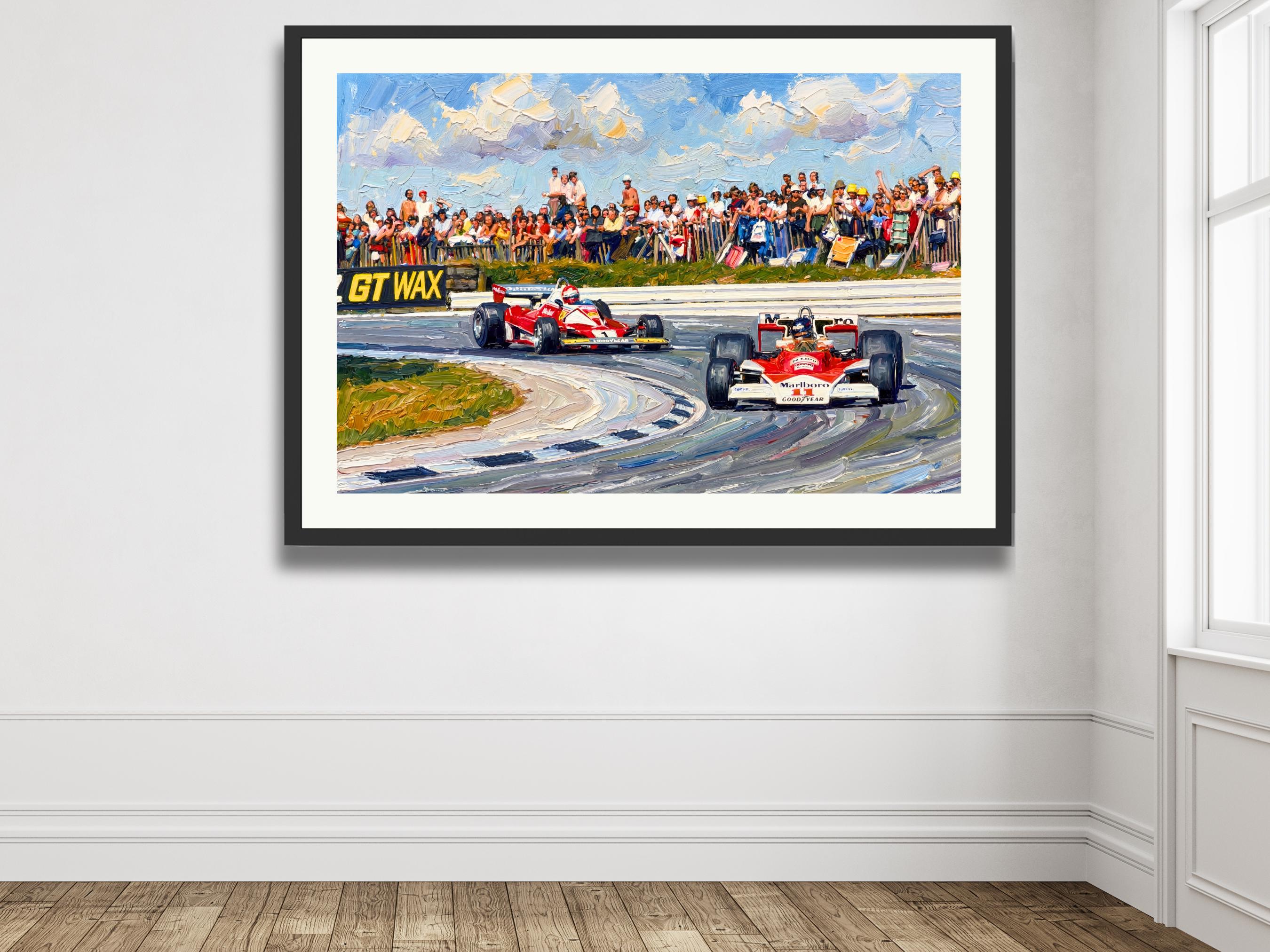 James Hunt Mclaren & Niki Lauda Ferrari: 1976 British GP Brands