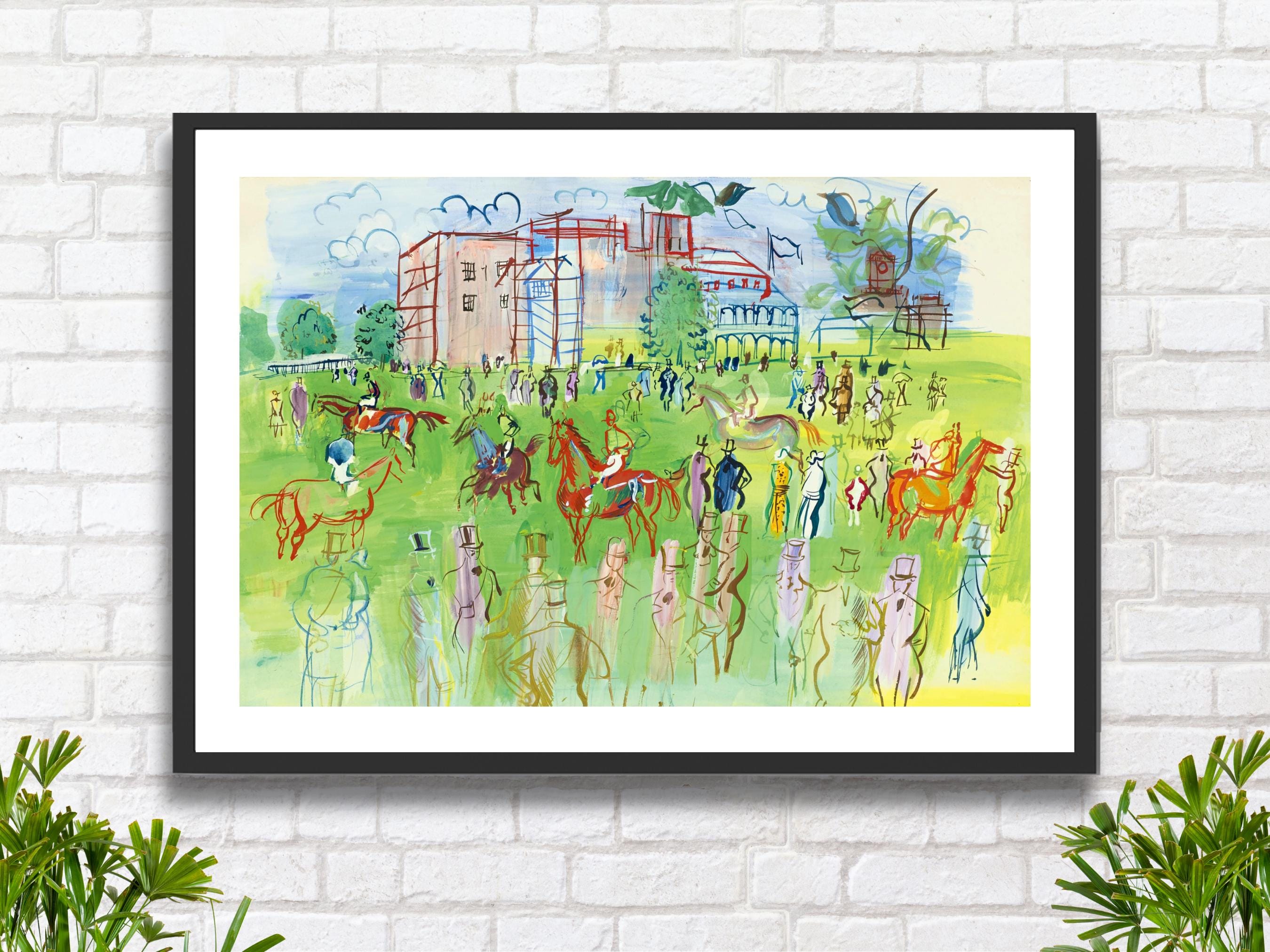Raoul Dufy Horse Racing Print: French Impressionist Ascot