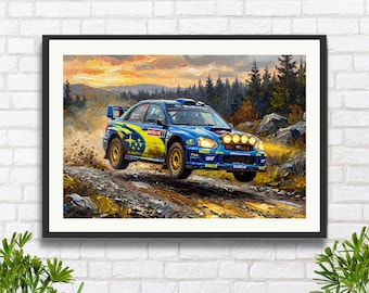 Subaru Impreza Rally Car WRC S9 Petter Solberg Crychan Forest