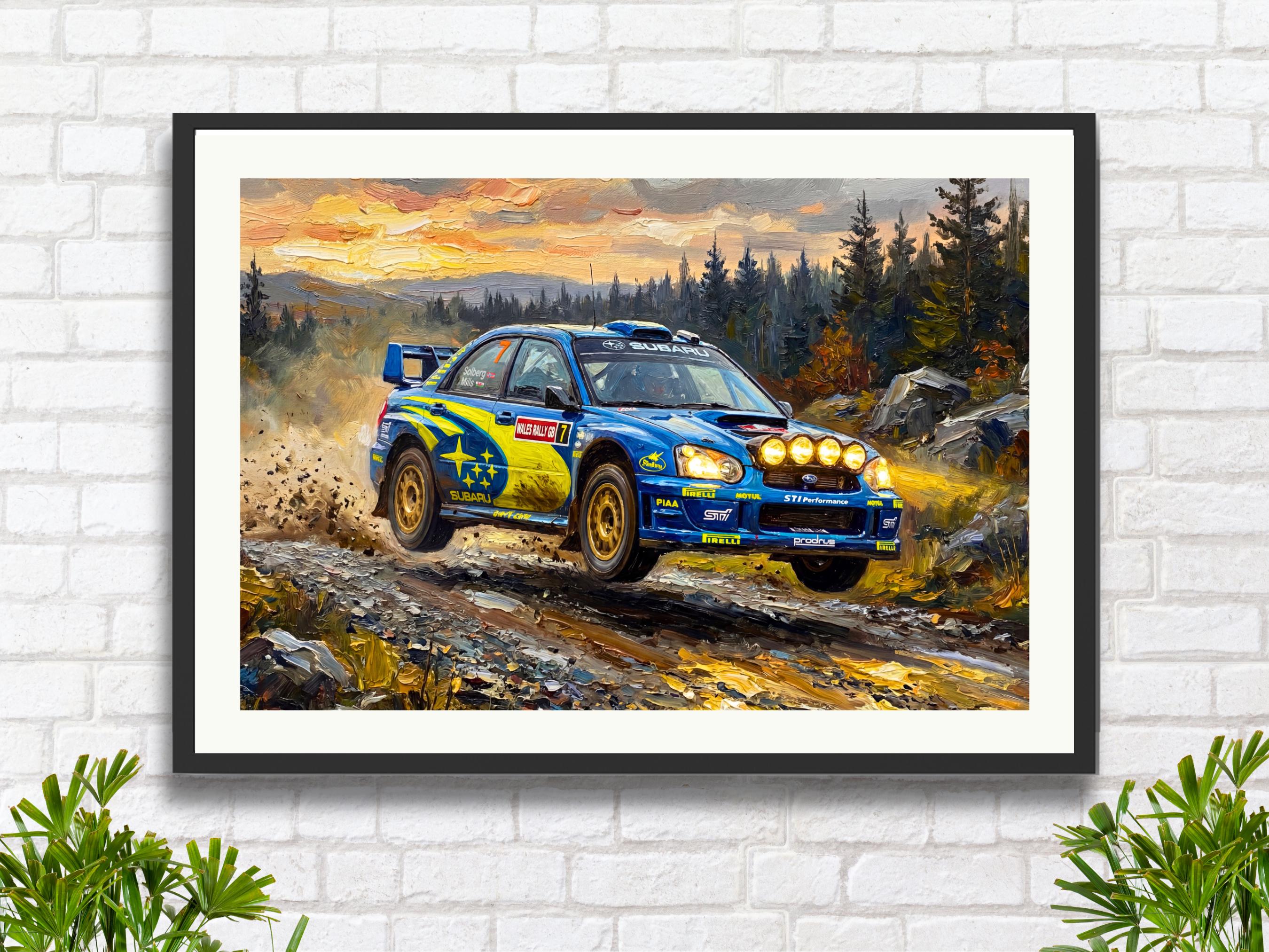 The World Rally Champions SUBARU スバル 写真集 Subaru Impreza Rally Car WRC S9 Petter Solberg Crychan Forest