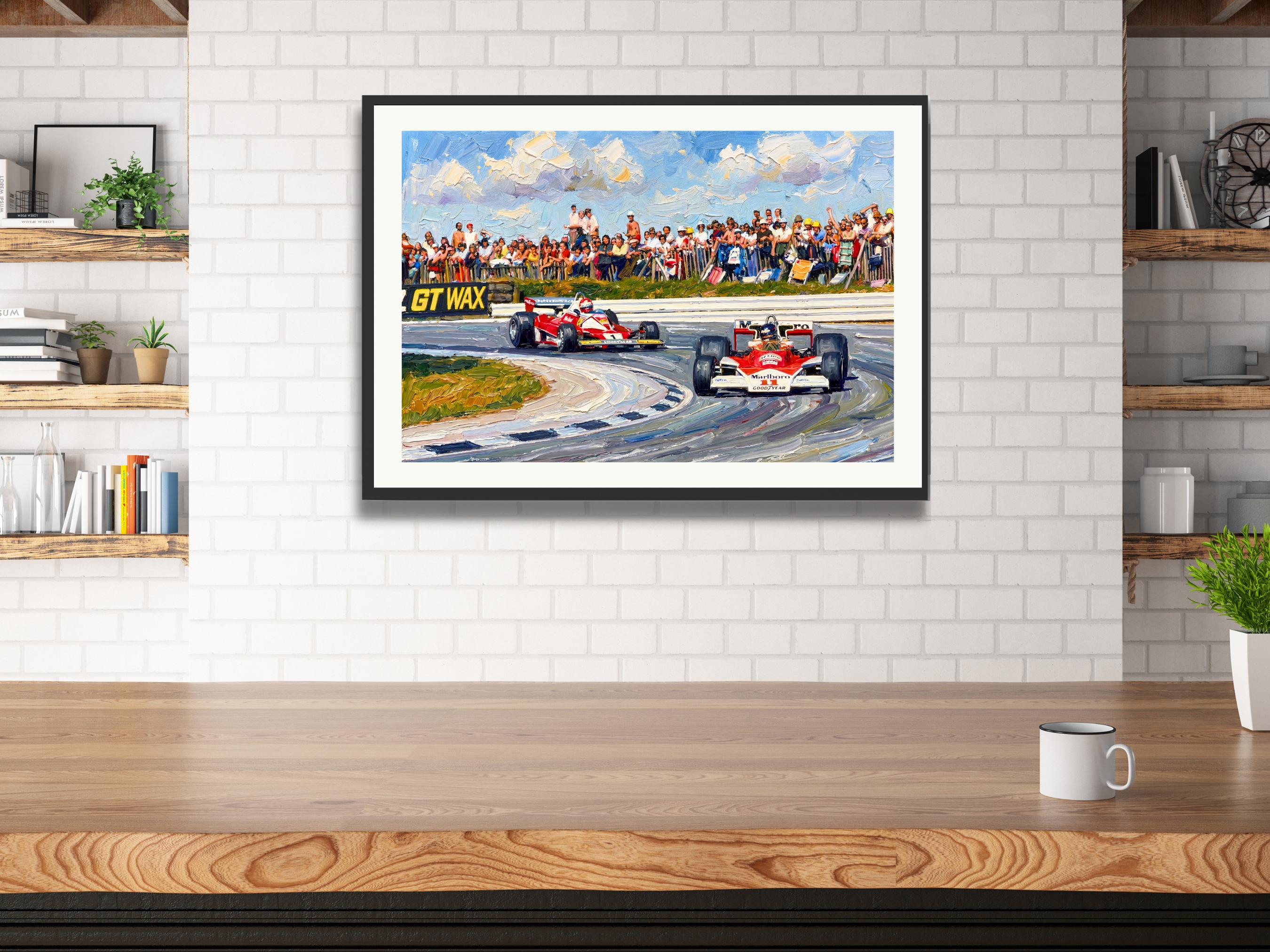 James Hunt Mclaren & Niki Lauda Ferrari: 1976 British GP Brands