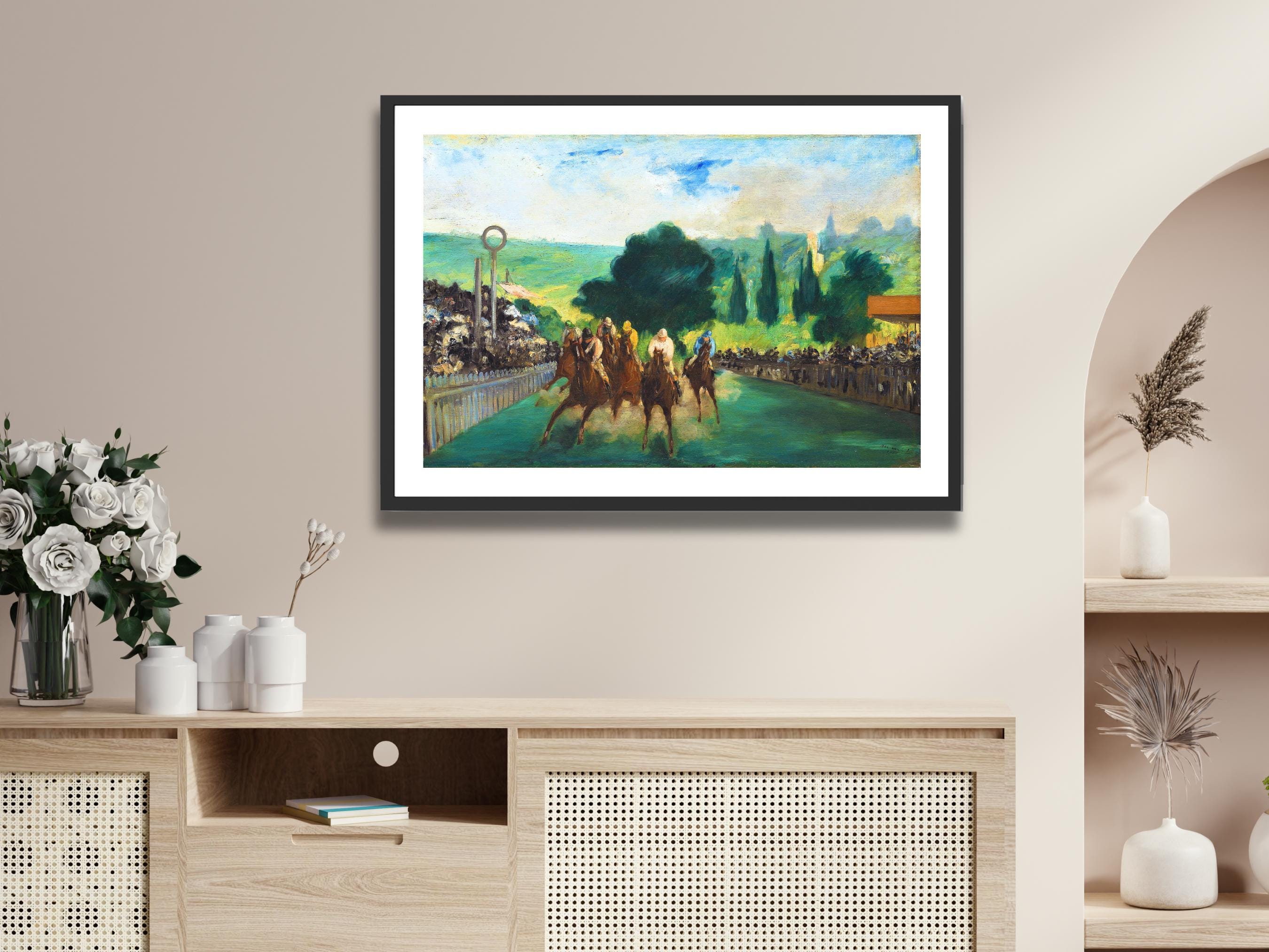 【競馬】ドガ 油彩画 競馬 風景画 額装品 競馬】ドガ 油彩画 競馬 風景画 額装品 競馬】ドガ 油彩画 競馬 風景画