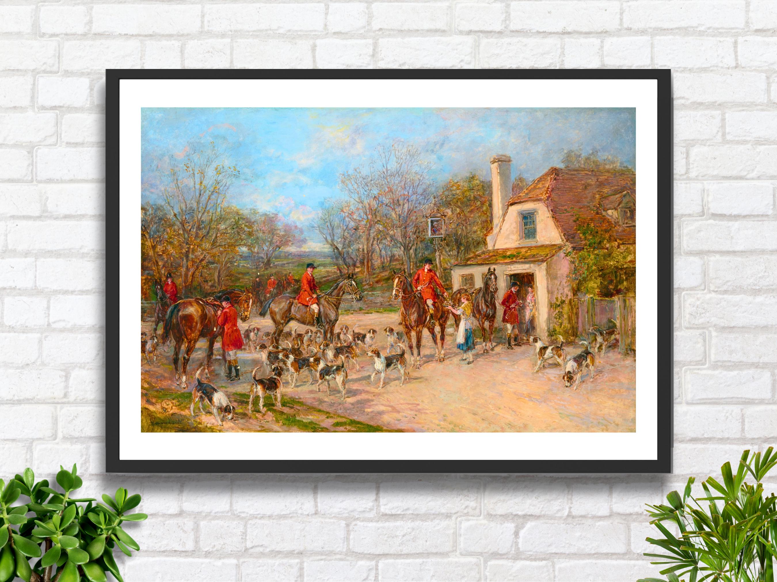 英国 Heywood Hardy「The Finish」額装プリント Heywood Hardy - Etsy Canada