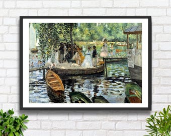 Renoir-print 'La Grenouillere': Franse impressionistische gicleekunst