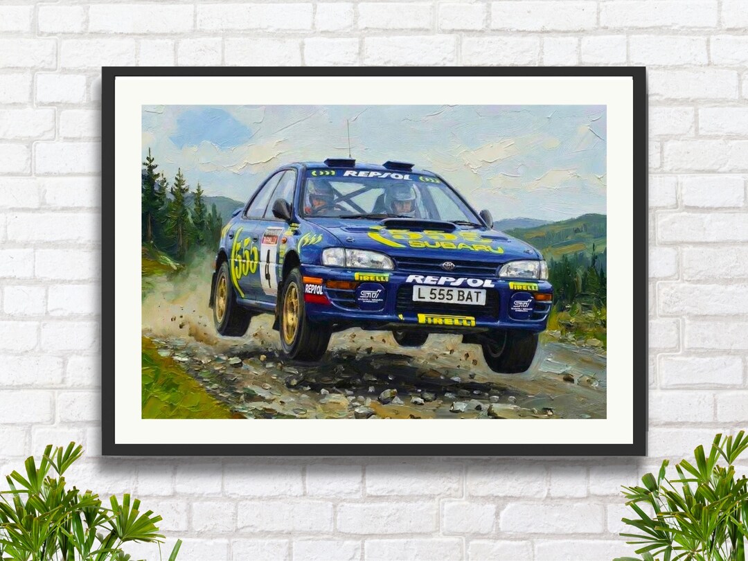 Colin Mcrae Subaru Impreza Group A Rally Car: Kielder Forest 1995