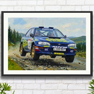 Subaru world rally car poster - Etsy 日本