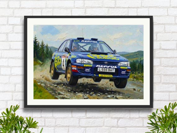 Colin Mcrae Subaru Impreza Group A Rally Car: Kielder Forest 1995