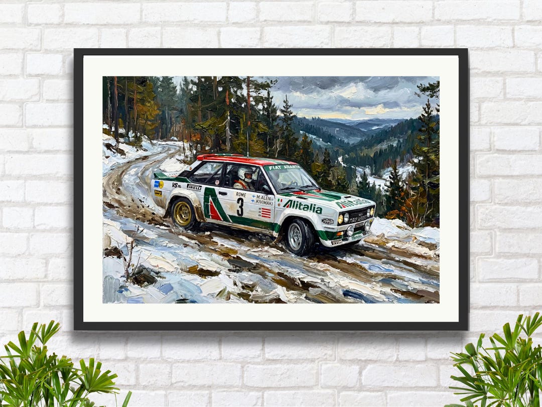 Fiat Abarth 131 Alitalia Rally Car: Markku Alén Monte Carlo Rally