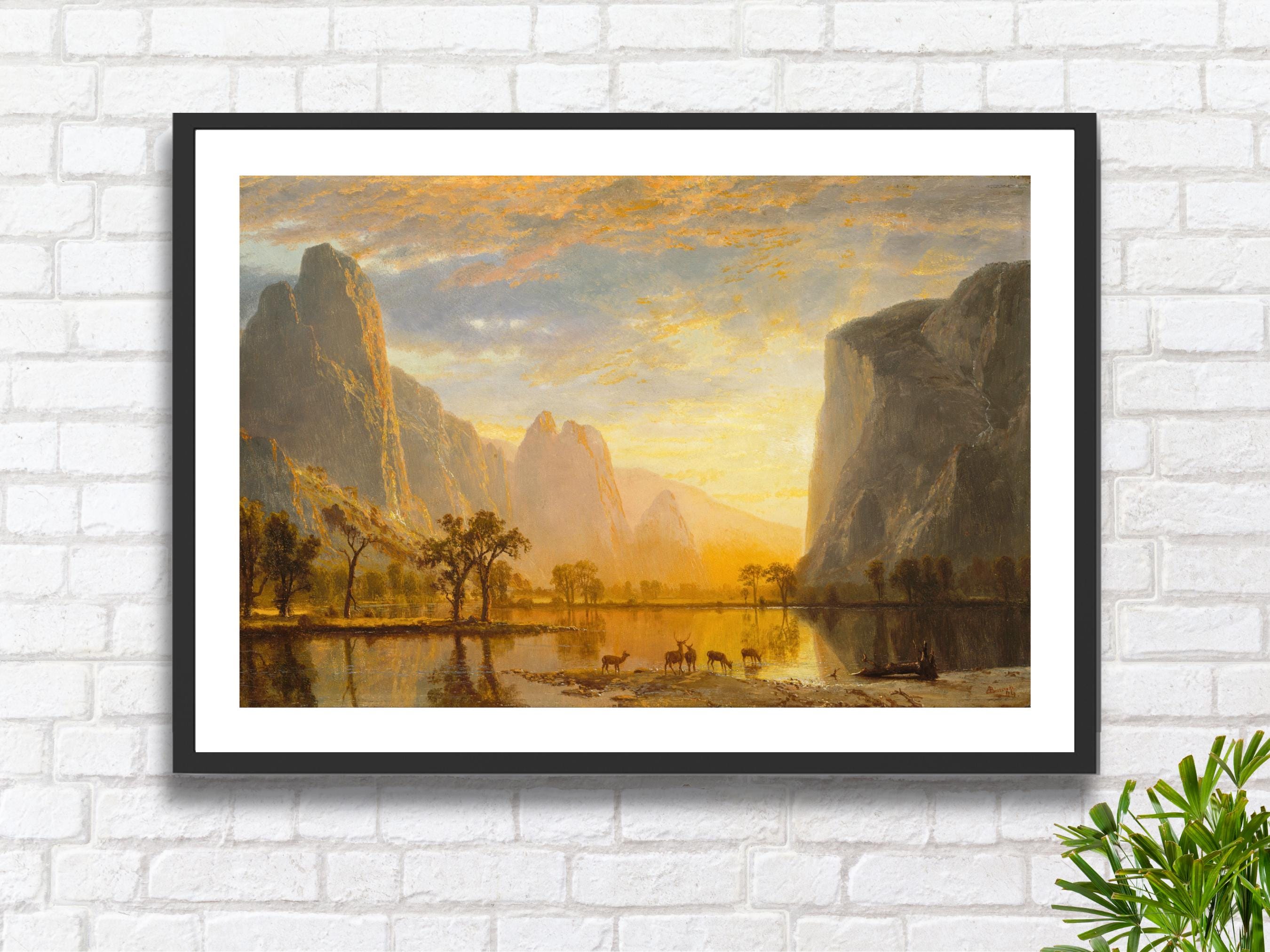 ビエルスター作　ヨセミテの谷 ビエルスター作 ヨセミテの谷 ビエルスター作 ヨセミテの谷