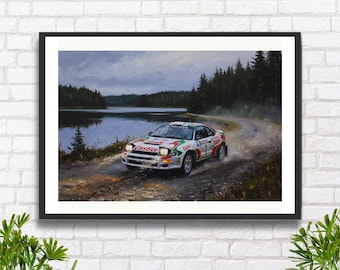 Toyota Celica GT-Four Rally Car: Juha Kankkunen 1994 1000 Lakes Rally Motorsport Art Print