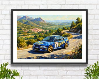 Subaru Impreza 555 Group A Rally Car: Colin Mcrae 1996 WRC Rally