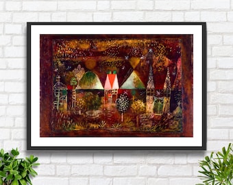 Paul Klee &#39;Night Feast&#39; Giclee Print: German Abstract Art