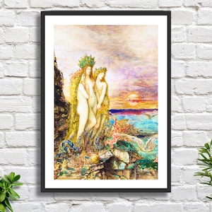 Gustave Moreau &#39;The Sirens&#39; Giclee Print: French Symbolist Mythology Art