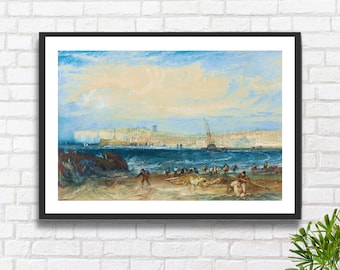ターナー作「マーゲート」海岸風景画：イギリス・ロマン主義 - Etsy 日本