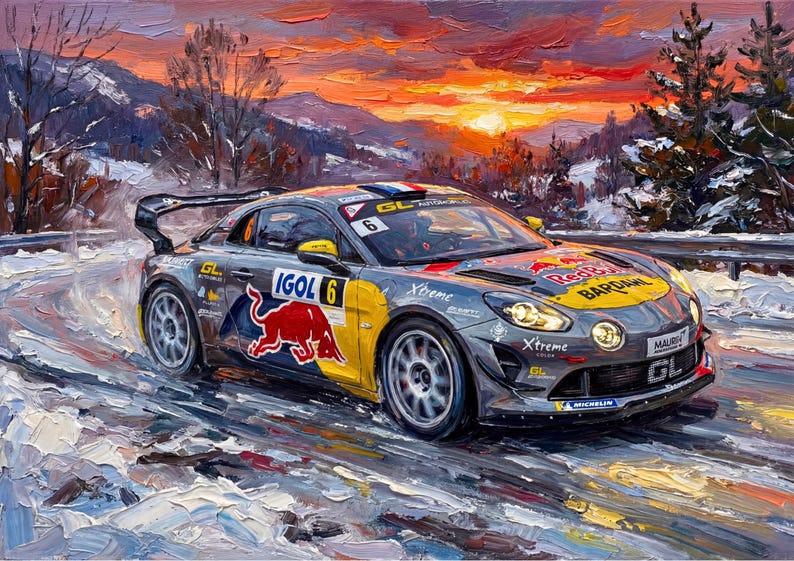 Alpine Loeb Sébastien Loeb Alpine A110 RGT+ Rally Car: Rallye Mont-Blanc Morzine ...