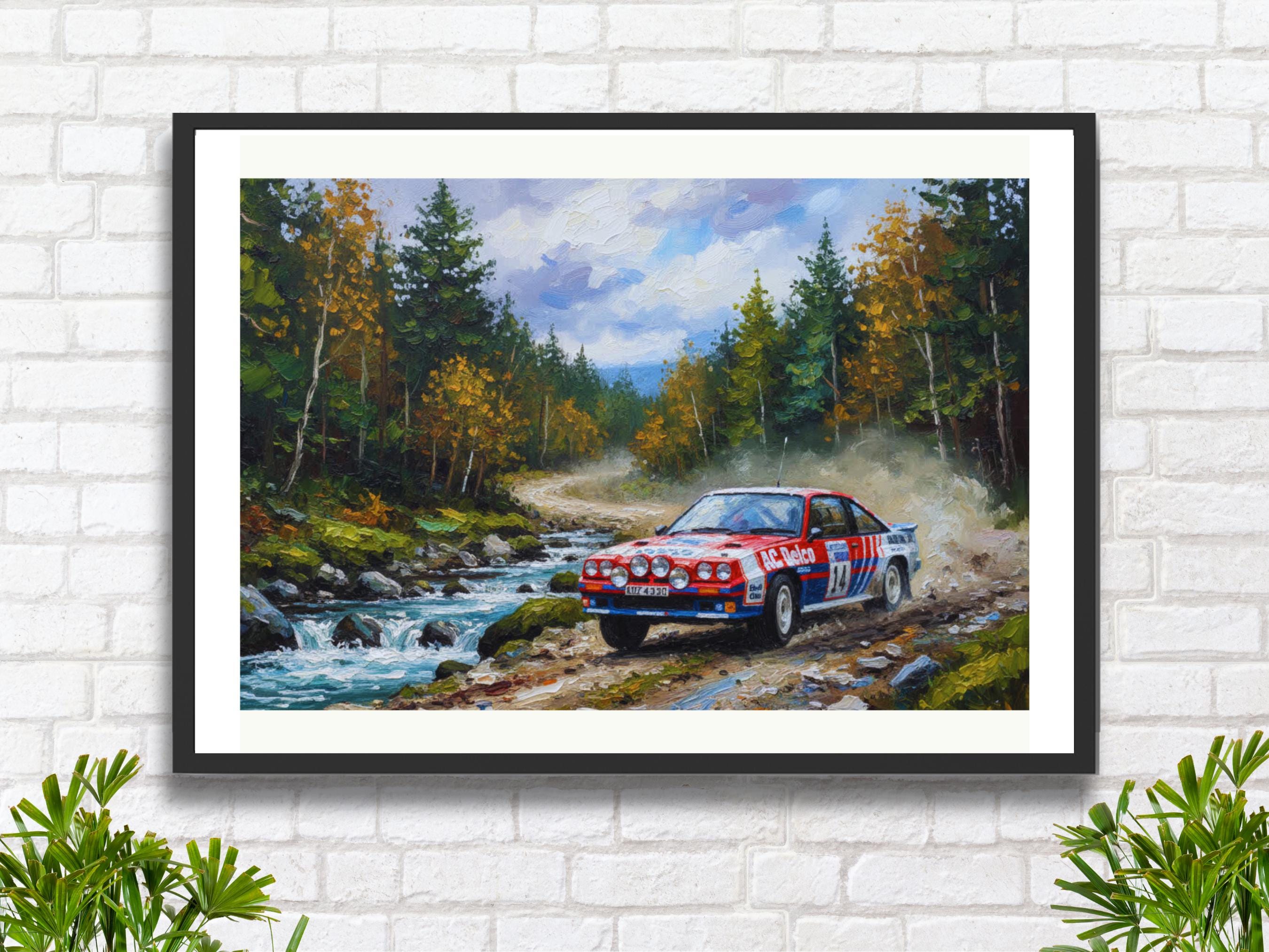 Opel Manta 400 Rally Car Print: Jimmy Mcrae, 1985 RAC Rally Art - Etsy