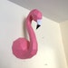 Flamingo 3d Papercraft. With this purchase you get SVG and PDF digital downloadable files for this DIY (do it yourself) paper sculpture. 