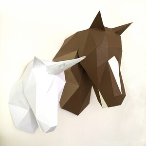 Horse Papercraft. You Get a PDF Digital File With Templates - Etsy