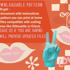 Puppy Dog 3d Papercraft. You get SVG, PDF digital file template and instructions for this DIY (do it yourself) modern paper sculpture. image 6