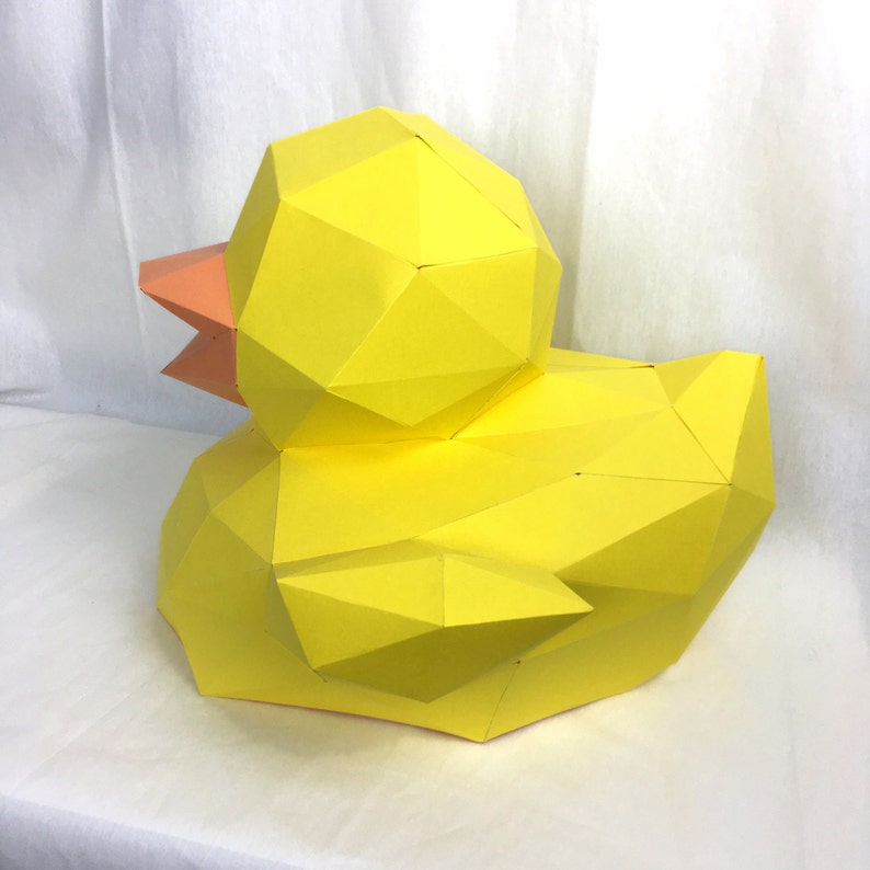 Quack 3d Papercraft. You Get a PDF Svg Dxf Digital File Etsy
