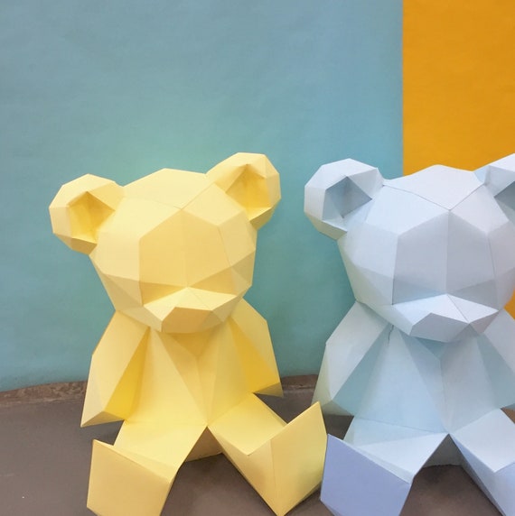 paper craft teddy bear