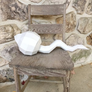 Sperm Papercraft 3D Model: DIY Printable Template (PDF)