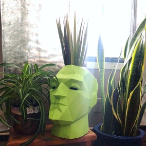 Créations en papier 3D. Vous recevrez un modèle de fichier numérique PDF et des instructions pour cette sculpture en papier DIY (à faire vous-même).