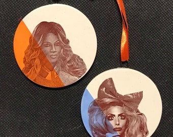 Alyssa Edwards and Coco Montrese ceramic ornament set