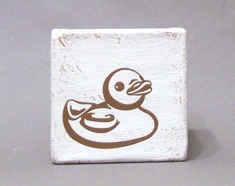 SALE 50% OFF Brown Rubber Ducky Tile