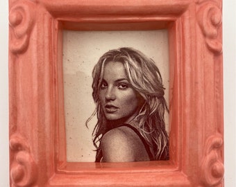 Britney Spears Decal Ceramic Wall Hanging