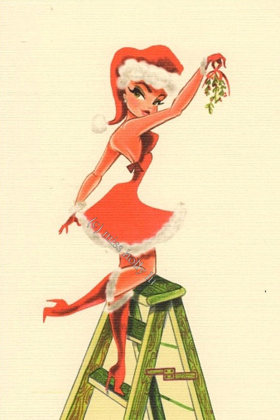 sexy pin up christmas cards