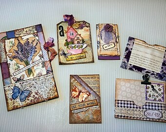 Set of 6 Pieces of Ephemera for your Journaling Adventure