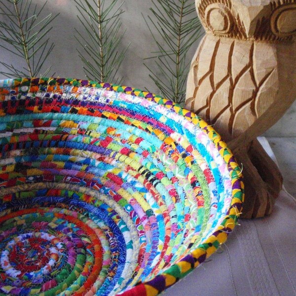 Coiled Basket - Bright Gypsy - LARGE