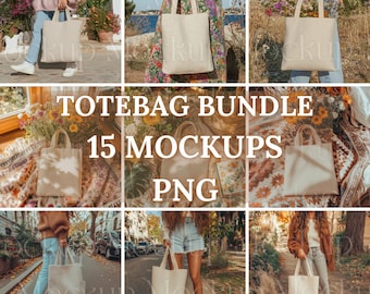 Tote Bag Mockup Boho  Bundle Digital Download Bag Display PNG Customizable Tote Mockup for Gifts Chic Canvas Tote Mockup