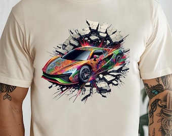 Sports Car Shirt, Cool Vintage Car T-Shirt, Race Car Gift, Supercar Tee, Car Wall Art, Tokyo drift, Streetracing, Gift For Him, Gift Husband