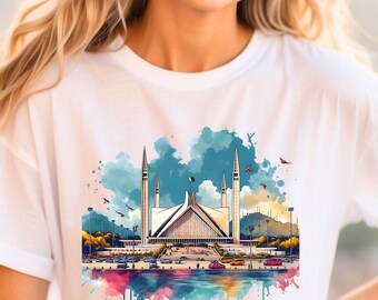 T-shirt Islamabad Art Pakistan, South Asian Art, Desi Art Gift, Wall Art, Pakistani gift, Pakistan Print, Unique gift for dad, Travel Gift