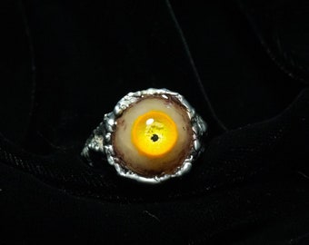 Yellow eye ring size 10.5