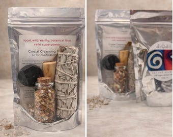Crystal Cleanse Smudge Kit. A ritual for purification and renewal.