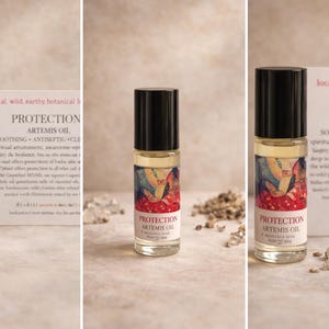 Artemis Protection Oil –  Herkimer Diamond, Plantain, Labdanum & Thyme