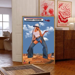 Poster di Beyoncé, Cowboy Carter, Poster di Beyoncé, Arte murale, Tour di Cowboy Carter, Cowboy Carter, Arte murale digitale