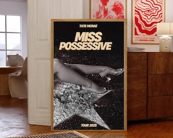 Tate McRae Miss Possessive Tour Poster,Miss Possessive Tour Poster,Tate Mcrae Tour Poster,So Close To What Poster,Digital Wall Art.