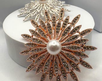 Spille Da Donna Spille Spille A Fiori Giglio Rosso Bianco Tulipano Margherita Corpetto Sciarpa - Foto 10