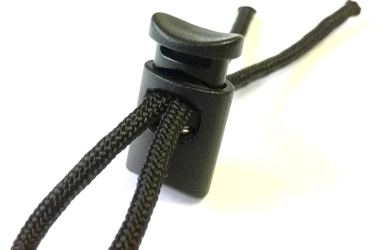10 Black Cord Locks Spring Loaded Cord Barrel Lock Duraflex Etsy