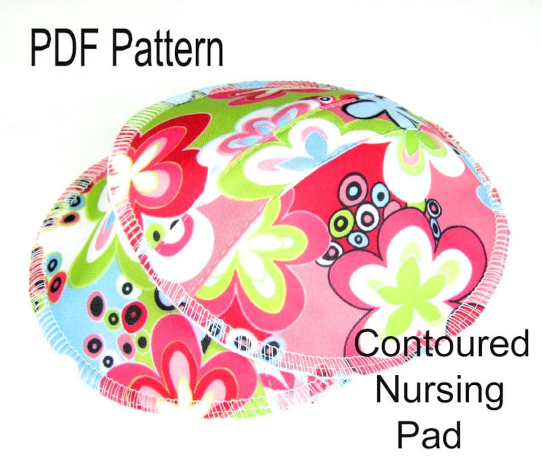 PDF Sewing Pattern for Contoured Nursing Pad, Sewing Pattern, Breast